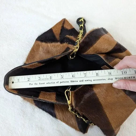 Justified Hunt Evil Eye Natural Hair on Hide Purse - Picture 4 of 12